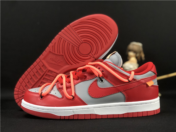 Men's Dunk Low SB Red/Grey Shoes 069